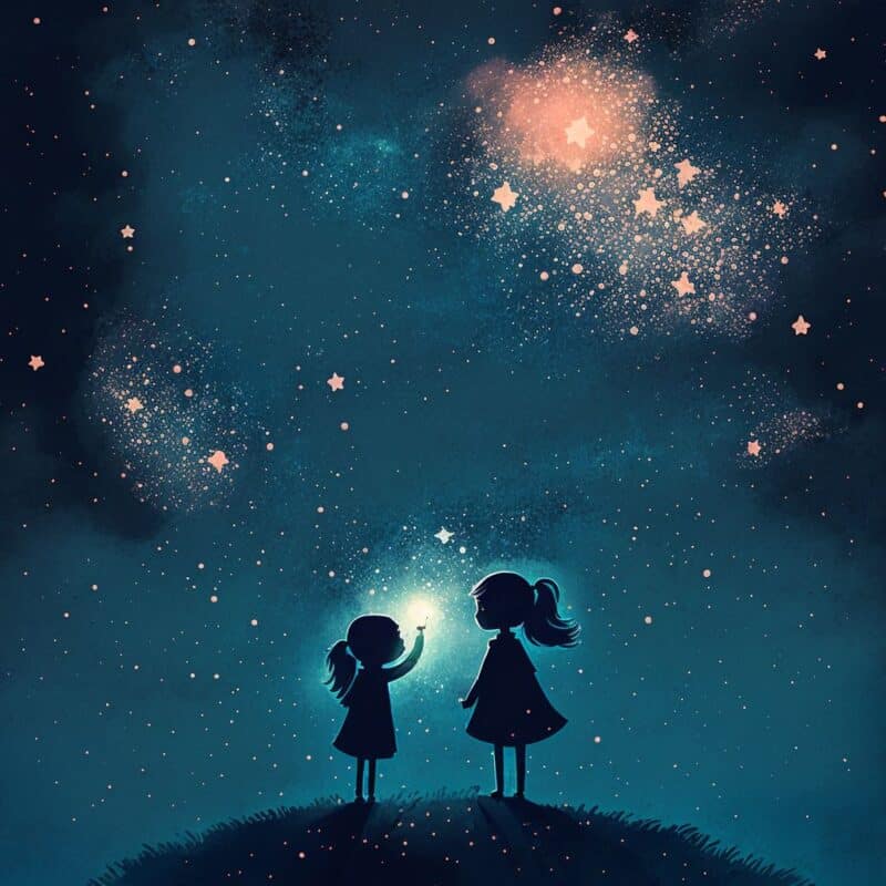 Fairy Tale For Children - About The Stars That Help Children