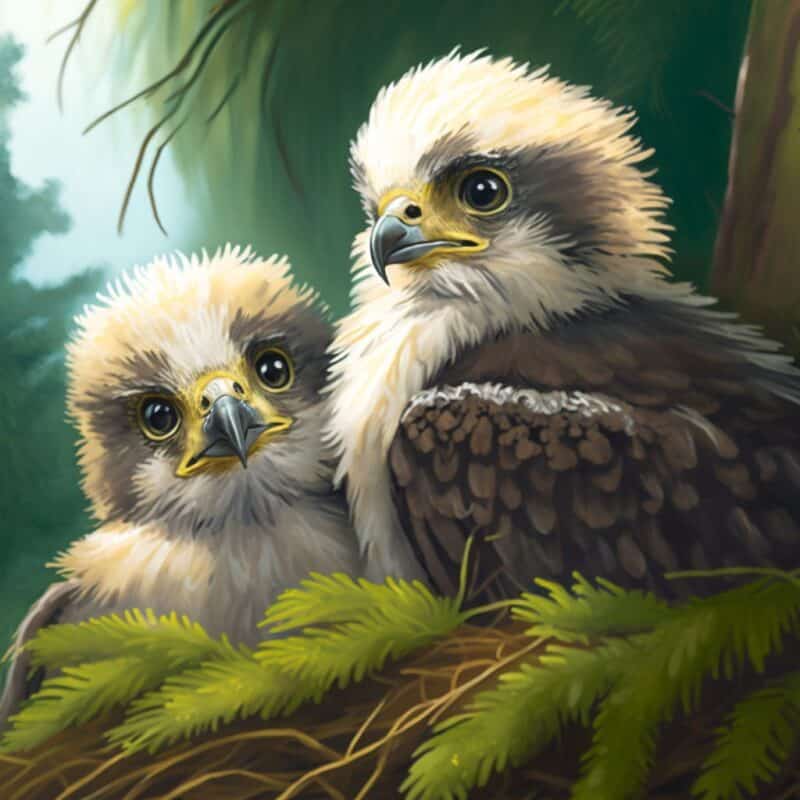 Fairy Tale For Children - Eagle Chicks