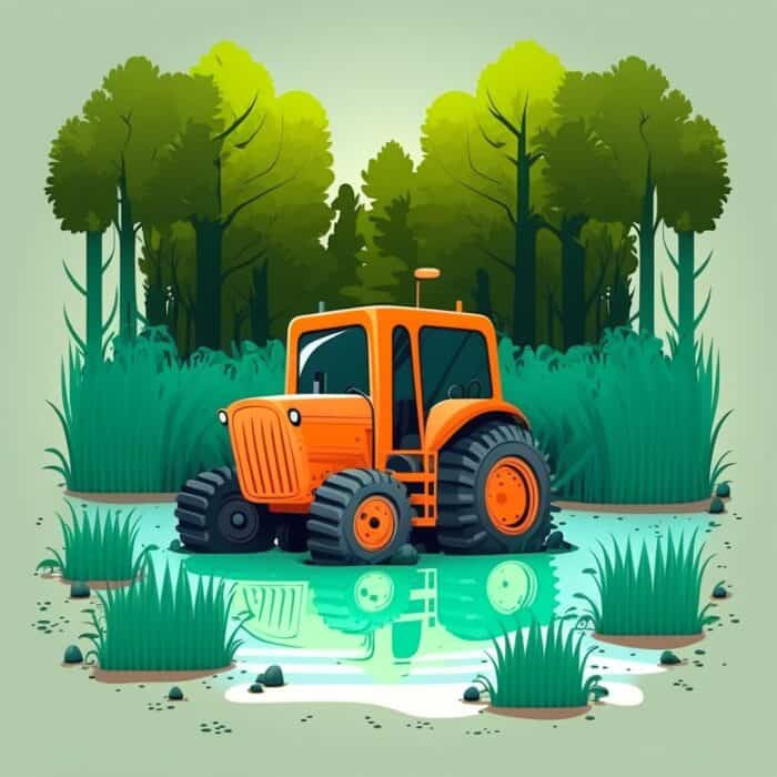 Fairy Tale For Children About a stubborn and naughty little tractor