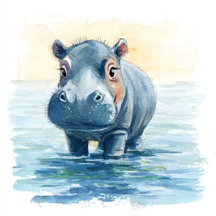 Bedtime story -  Little Hippo And His Caretaker