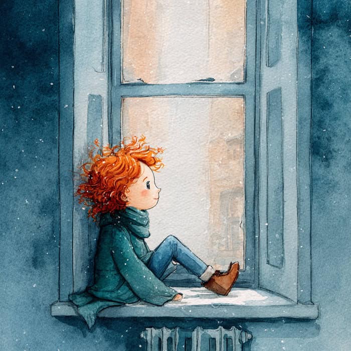 Evening fairy tale - Natalie and the snowflake