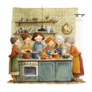 A Fairy Tale for Children - Good fairy cooks