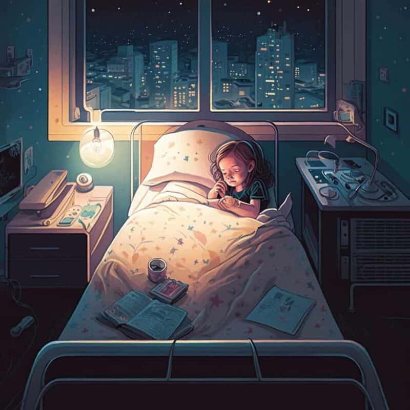 Short Bedtime Stories - Smiling and clever patient Sara