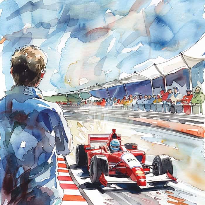 Tale for Reading  -  On the racetrack