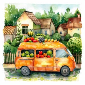 Short Fairy Tales for Children - The story of the van driver