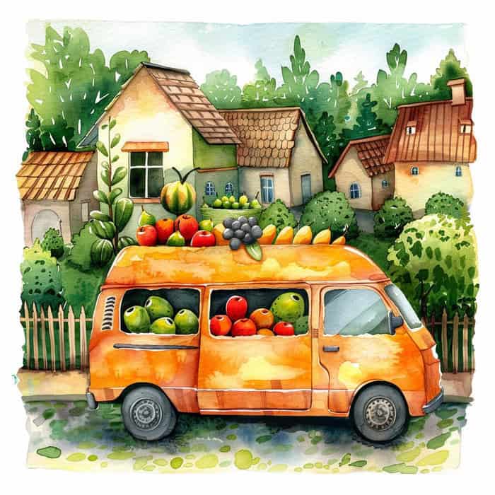 Short Fairy Tales for Children - The story of the van driver
