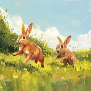 Short Bedtime Stories - Scared rabbits