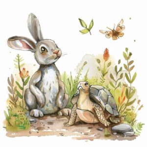Children's bedtime tale - The hare and the tortoise