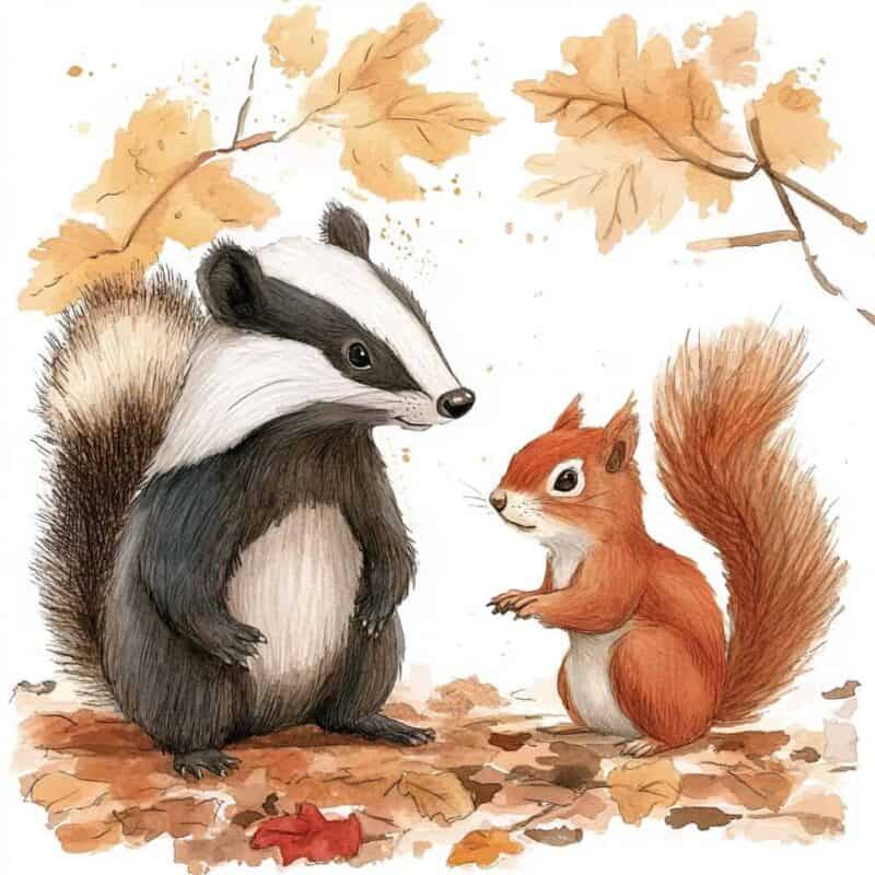 Priče za djecu - A shy badger named Luke