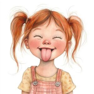 Short Bedtime Stories - The little girl who kept sticking her tongue out at people