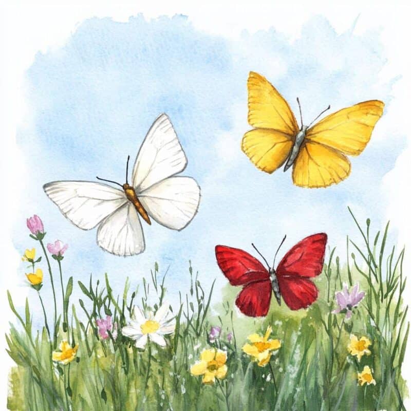 Tale for Reading  -  Three Butterflies