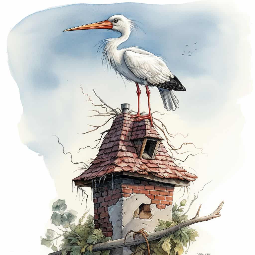 Story for reading - The Stork and the Magpie